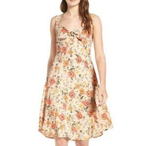 ASTR The Label Womens Floral Sleeveless Dress L